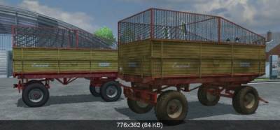 Krone Emsland mit Häckselgutaufbau Mod für Landwirtschafts Simulator 2013