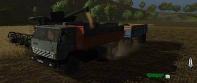 Мод "КамАЗ 55102 & СЗАП 8527" для Farming / Landwirtschafts Simulator 2013